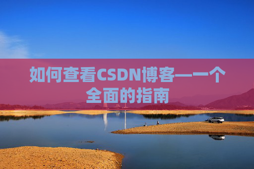 如何查看CSDN博客—一个全面的指南